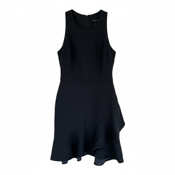 Banana Republic Dresses & Skirts - Banana Republic Navy Blue Sleeveless Fit & Flare Ruffle Dress 00 Petite